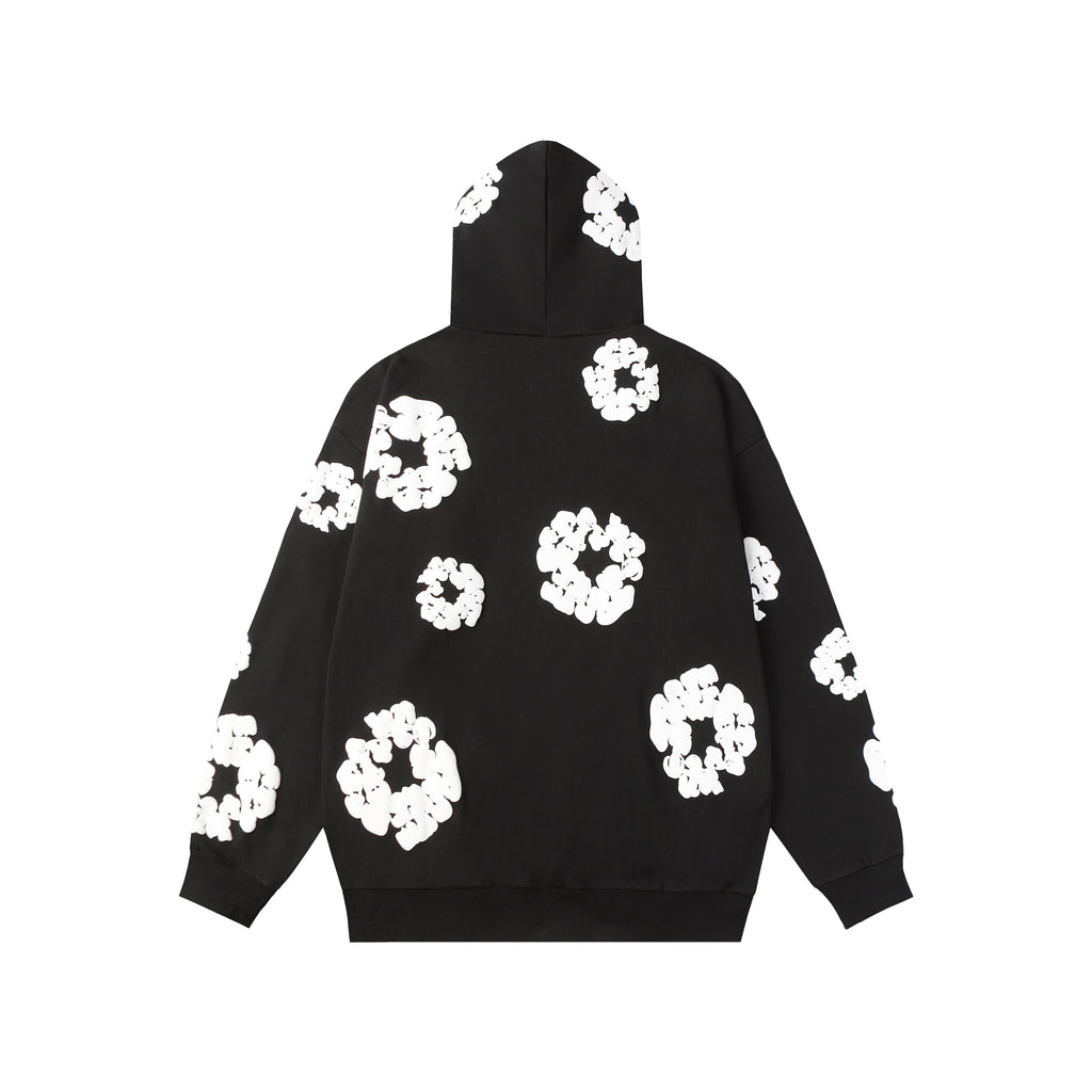 Hoodie Denim Tears Cotton Wreath (Black)