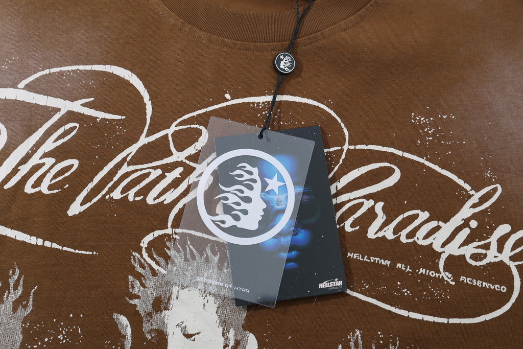 Hellstar "The Path to Paradise" Graphic Tee - Brown.
