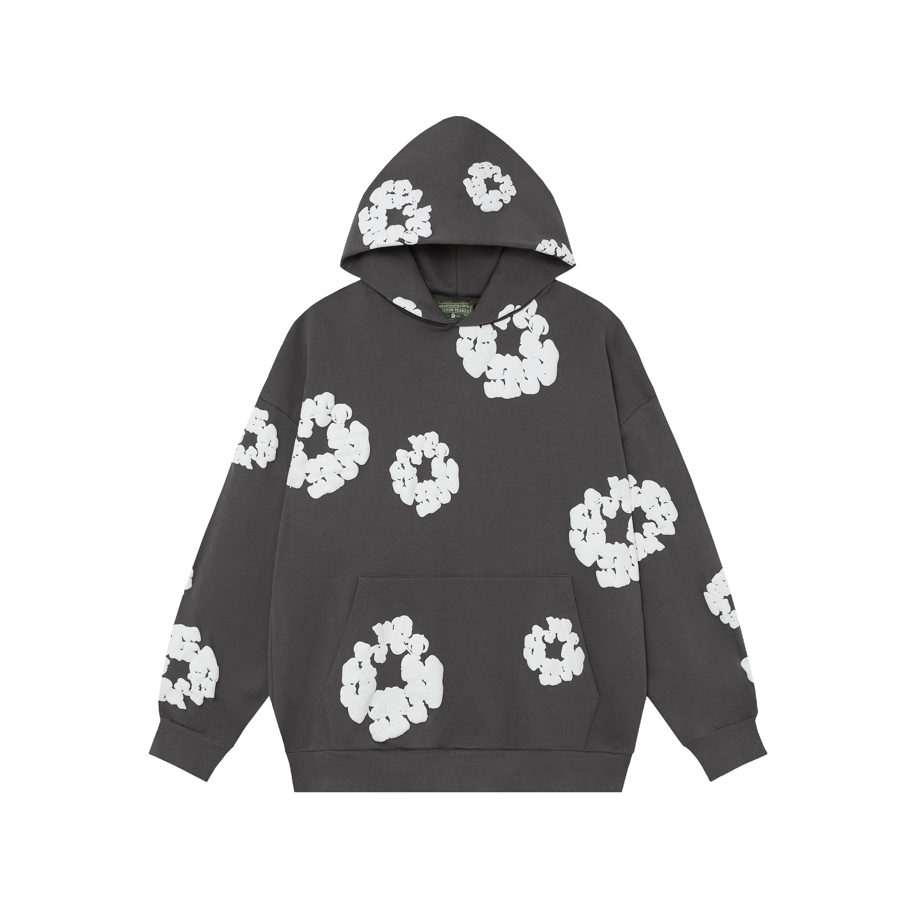 Hoodie Denim Tears Cotton Wreath (Dark Grey / Anthracite)