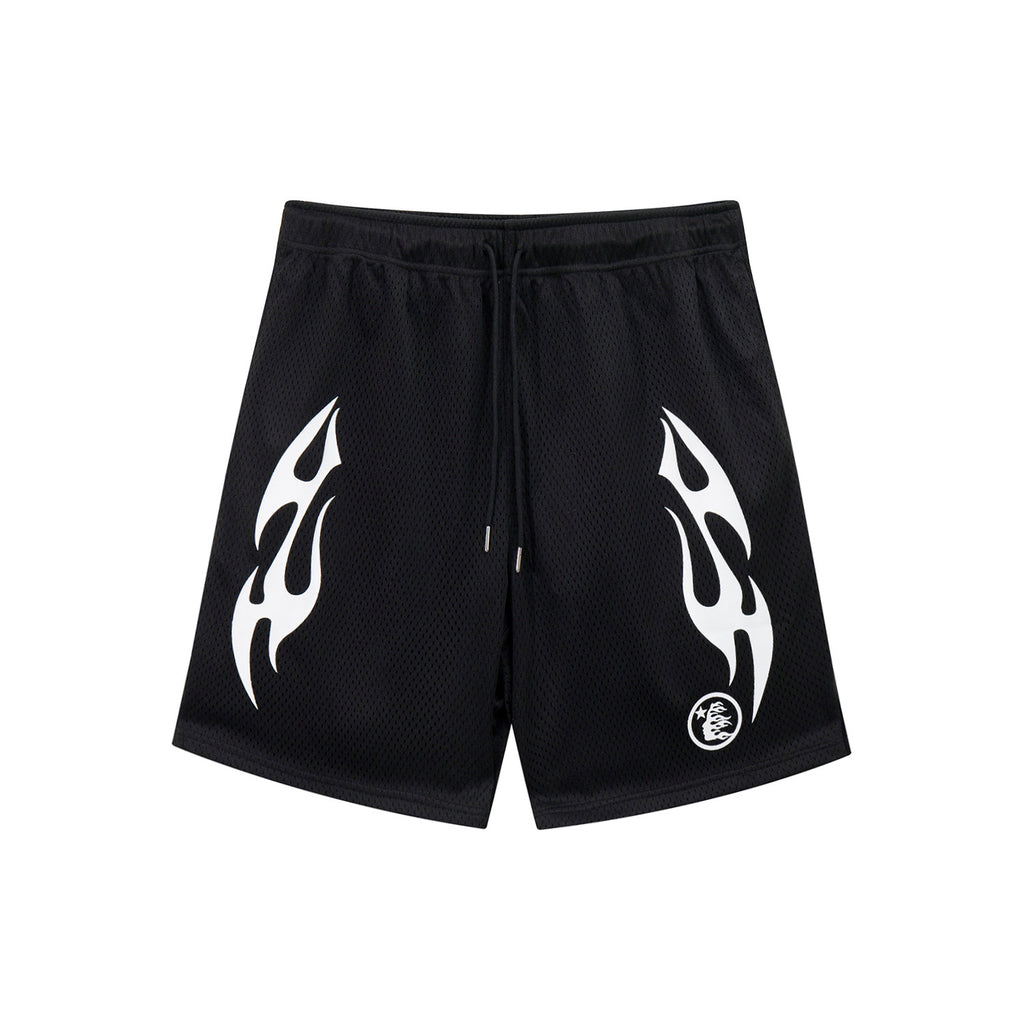 Shorts Hellstar Athletics Mesh "White Flame"