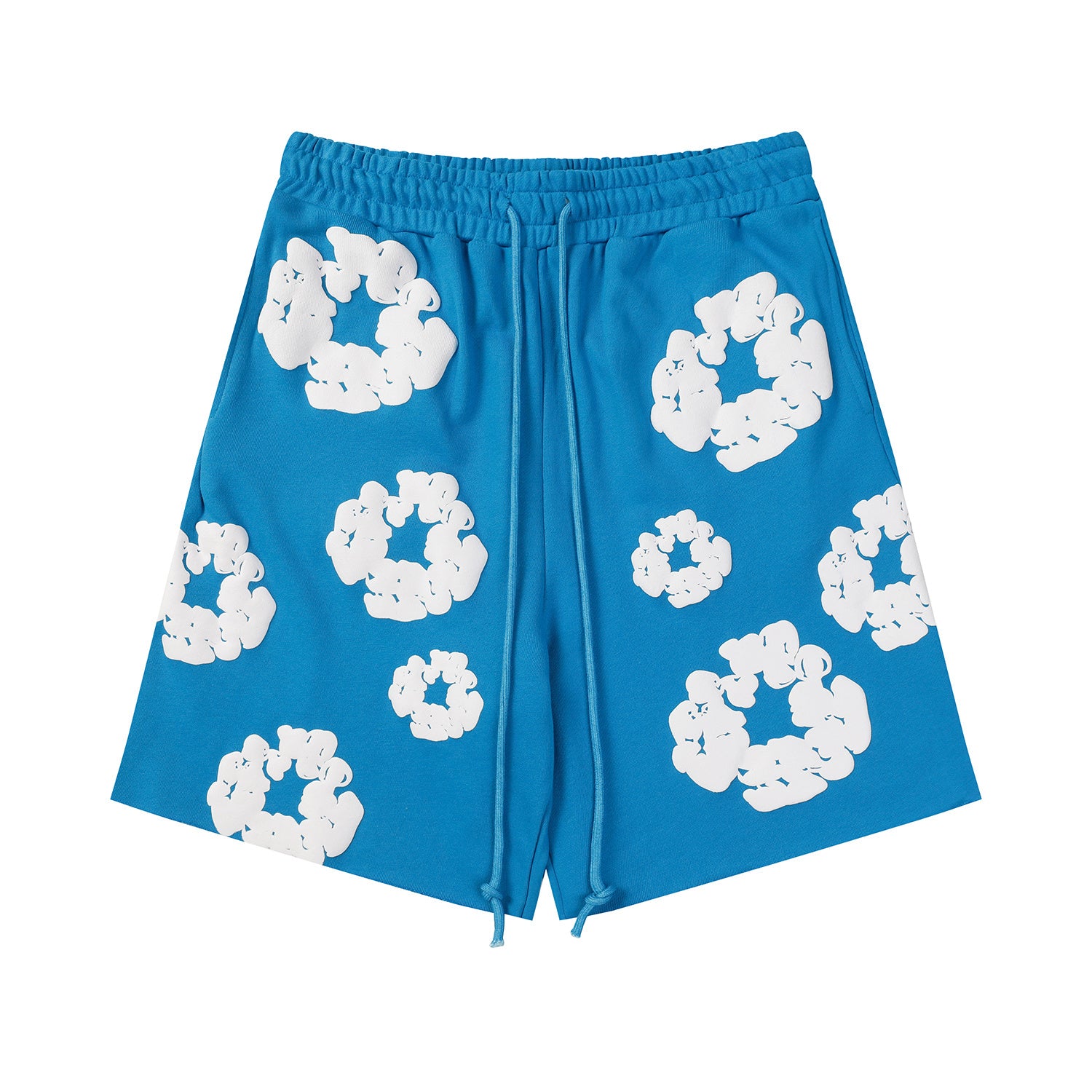 Denim Tears Cotton Wreath Sweatshorts Royal Blue/White