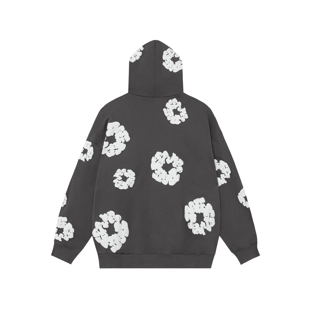 Hoodie Denim Tears Cotton Wreath (Dark Grey / Anthracite)