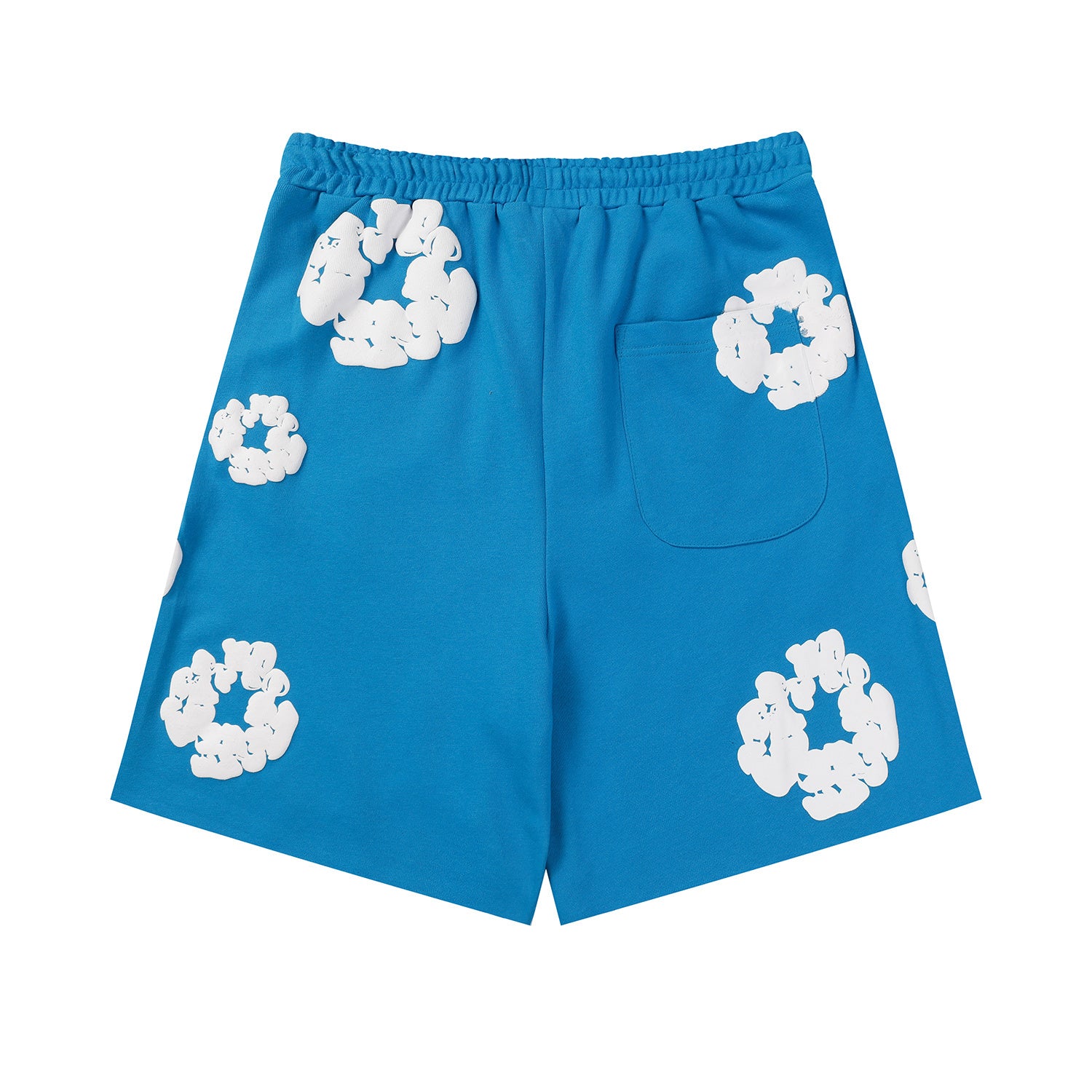 Denim Tears Cotton Wreath Sweatshorts Royal Blue/White