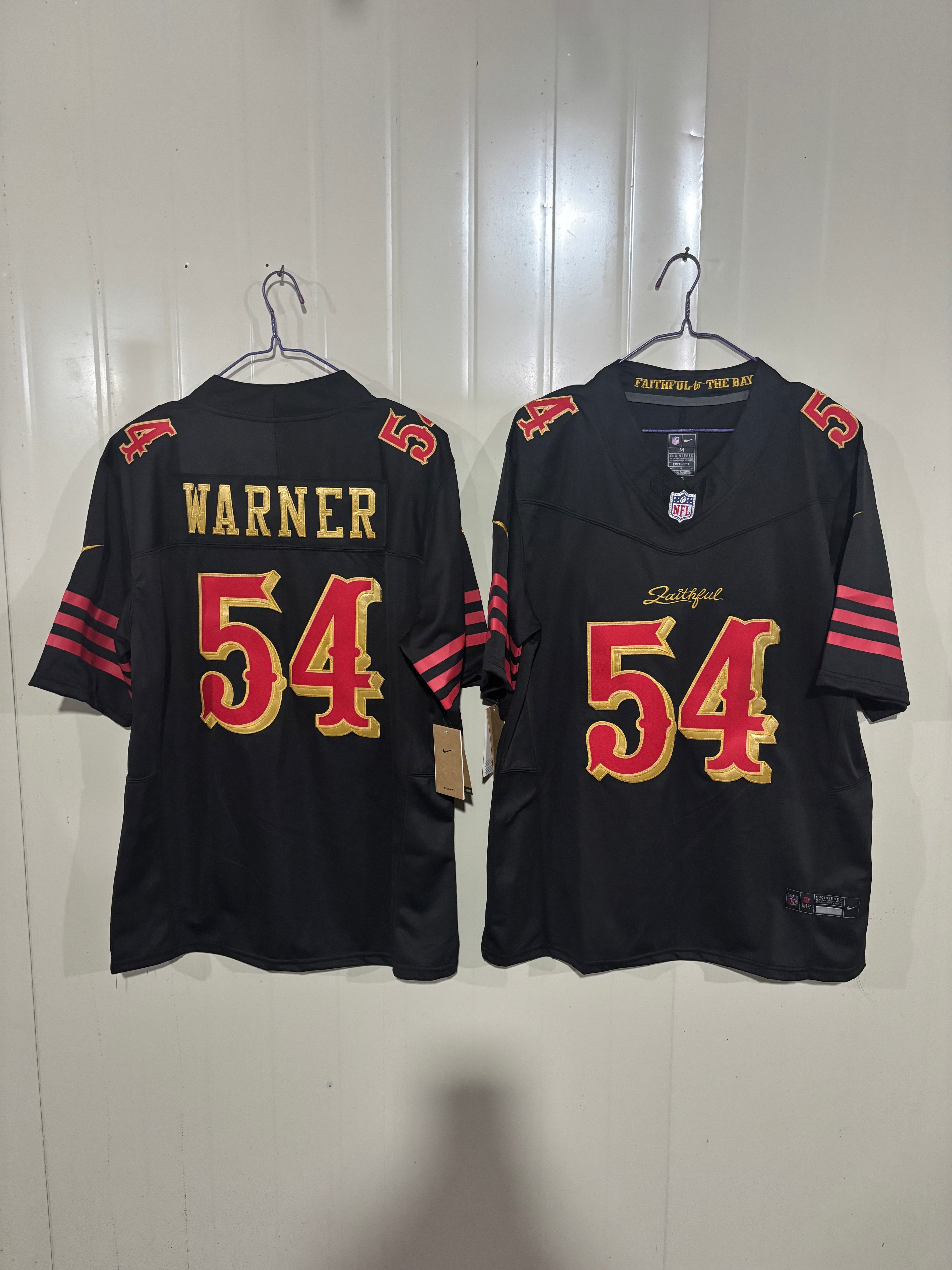 NFL San Francisco 49ers Fred Warner Nike Alternate Lights Out Jersey