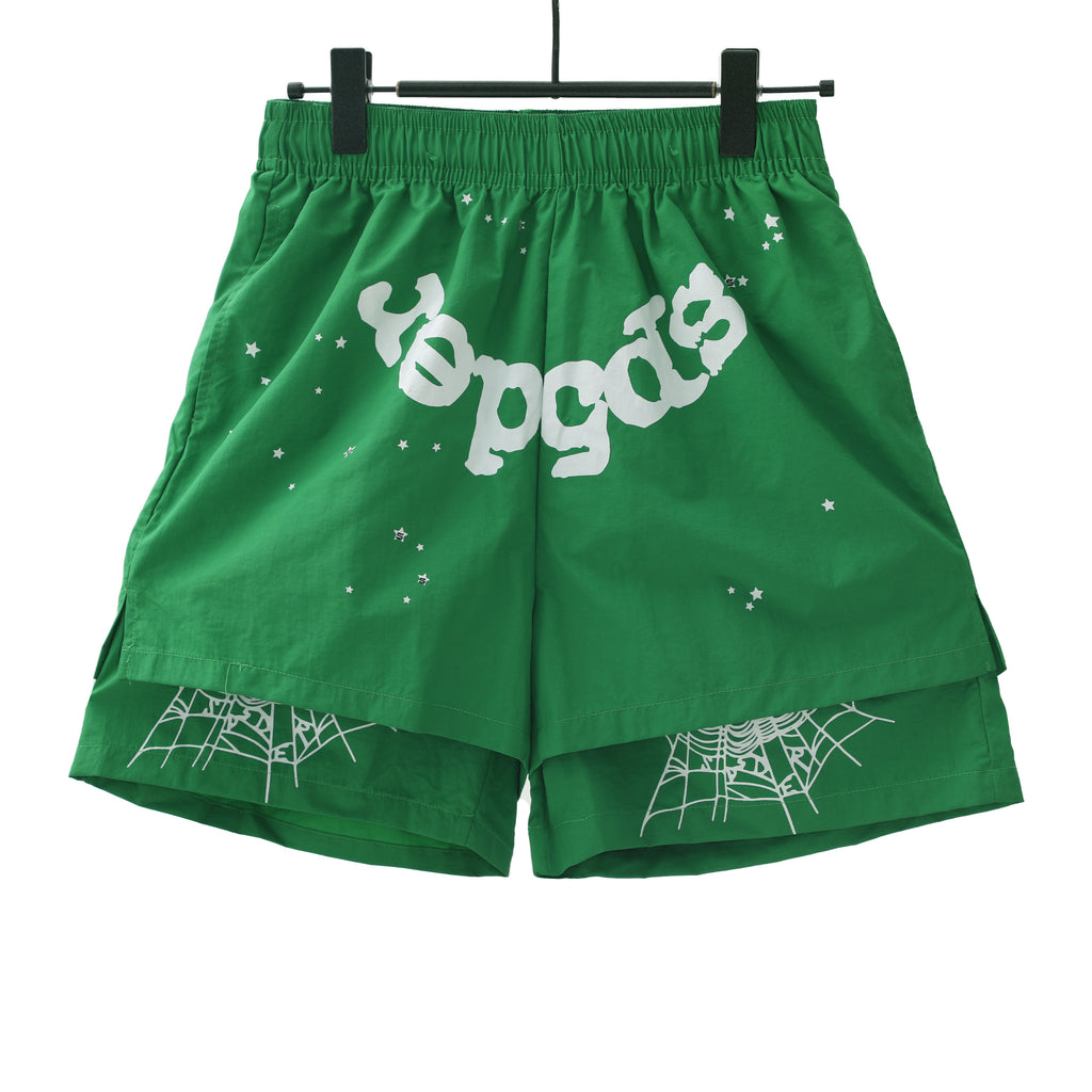 Shorts Sp5der Green Mesh