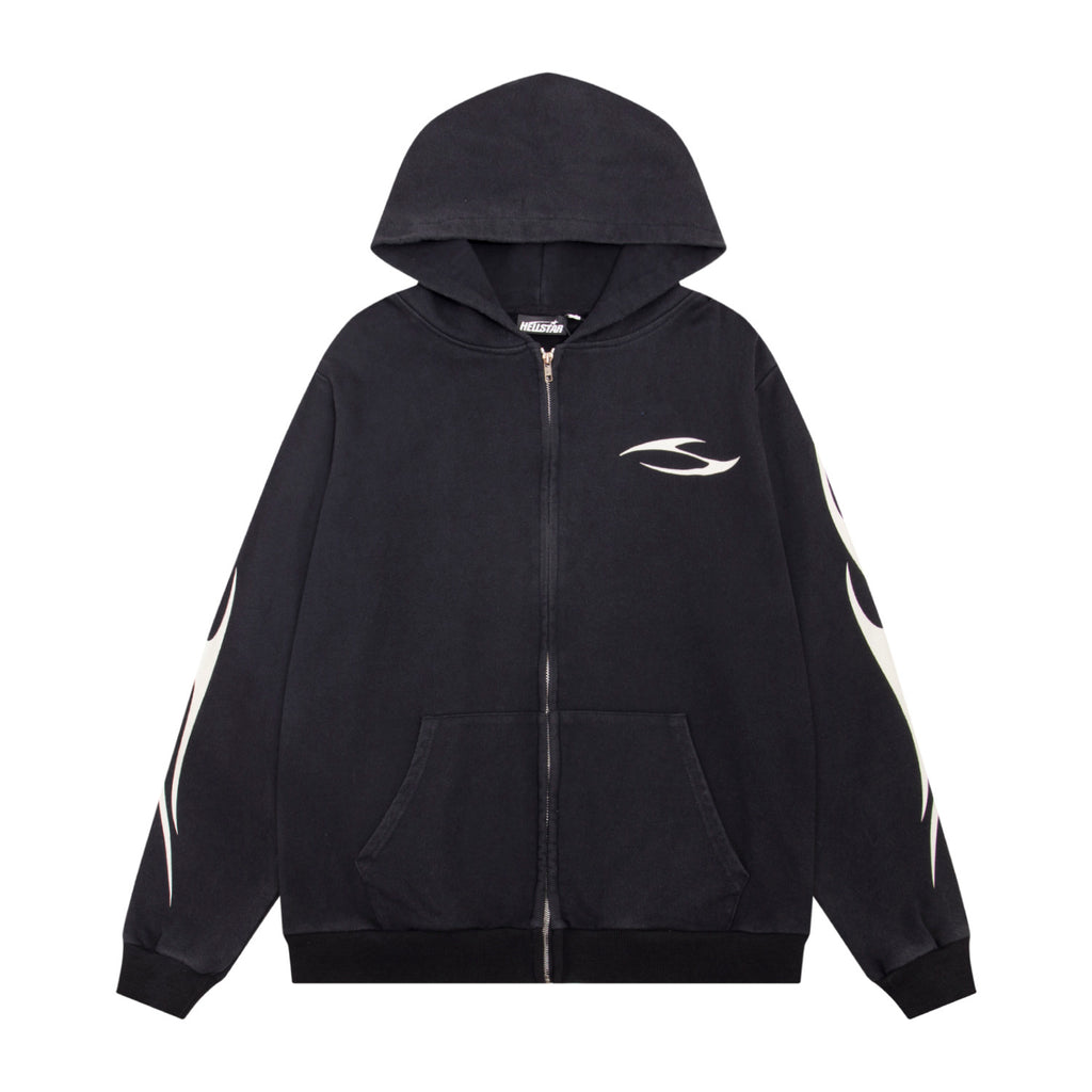 Hoodie Hellstar Athletics "Core Logo" Zip-Up (Black Edition)