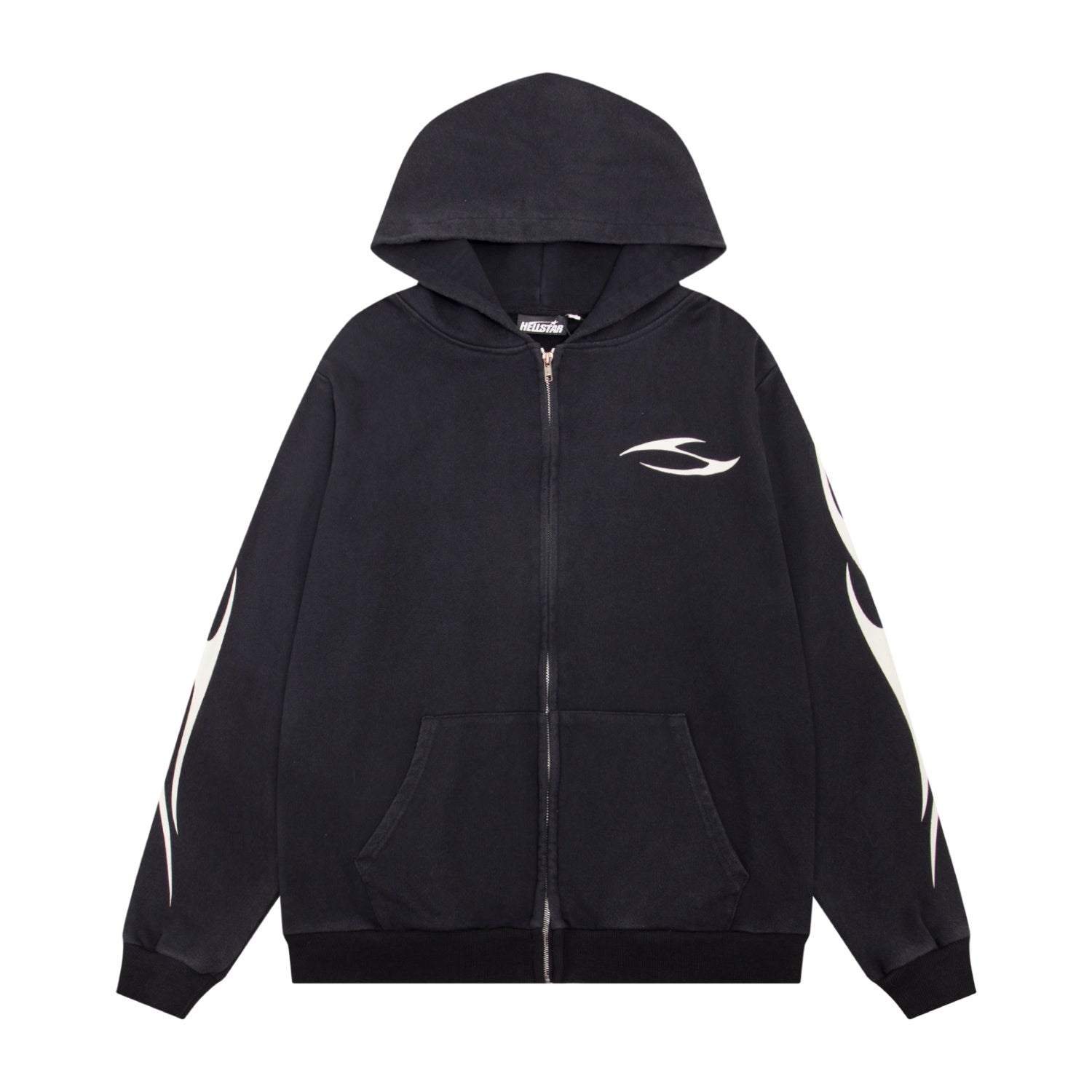 Hoodie Hellstar Athletics "Core Logo" Zip-Up (Black Edition)