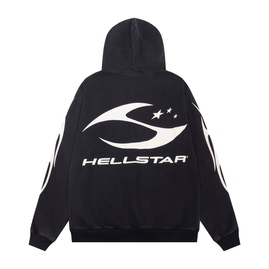Hoodie Hellstar Athletics "Core Logo" Zip-Up (Black Edition)