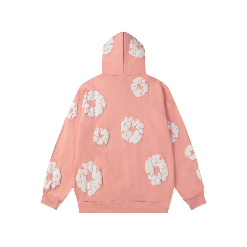 Hoodie Denim Tears Cotton Wreath (Pink)