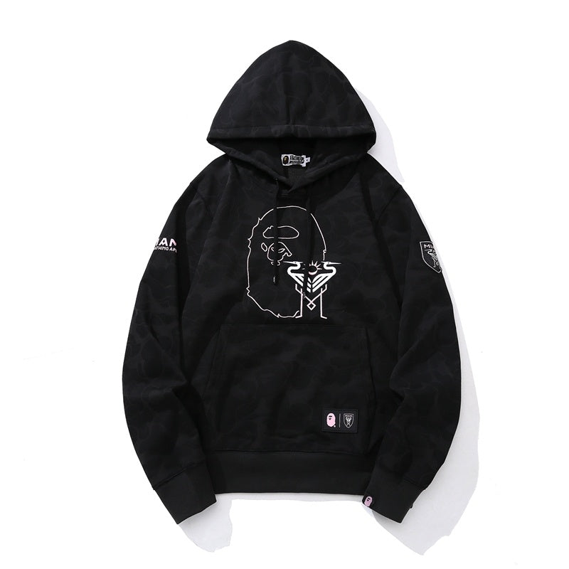 Bape Miami Store Opening Camo Pullover Hoodie Black Camo