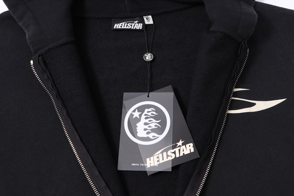 Hoodie Hellstar Athletics "Core Logo" Zip-Up (Black Edition)
