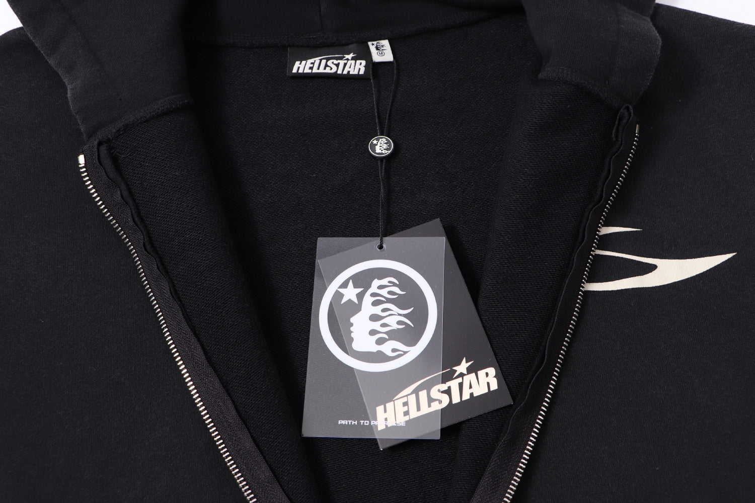 Hoodie Hellstar Athletics "Core Logo" Zip-Up (Black Edition)