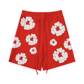 Denim Tears Cotton Wreath Sweatshorts Red/White