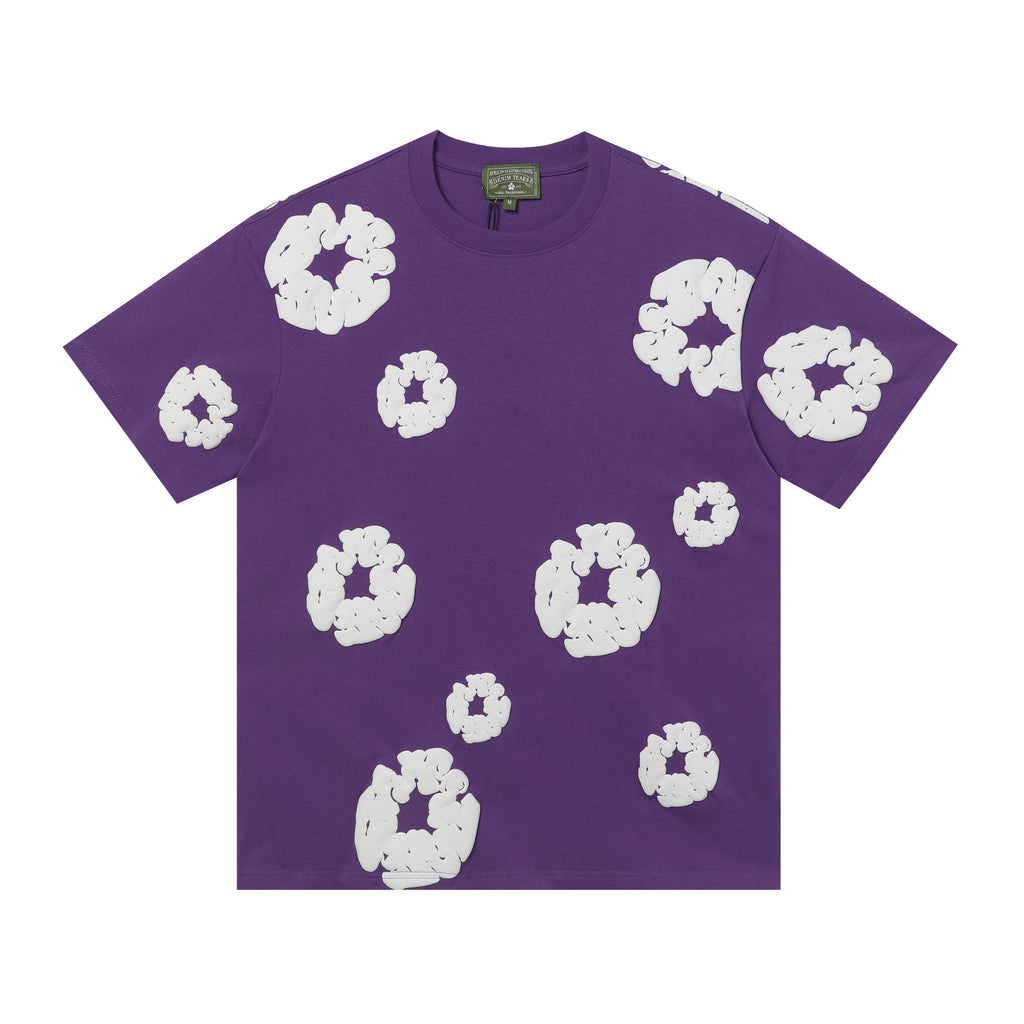 Camisa Denim Tears  Cotton Wreath Tee - Charcoal Purple (Morado)