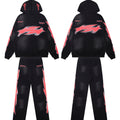 Conjunto Hellstar "Sport Flare" Tracksuit (Black & Red Edition)
