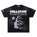 Hellstar "Sports" Graphic Tee - Black/White Edition.