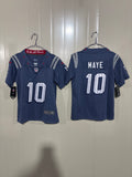 NFL New England Patriots Drake Maye Nike Alternate Jersey (Navy/Silver Edition)