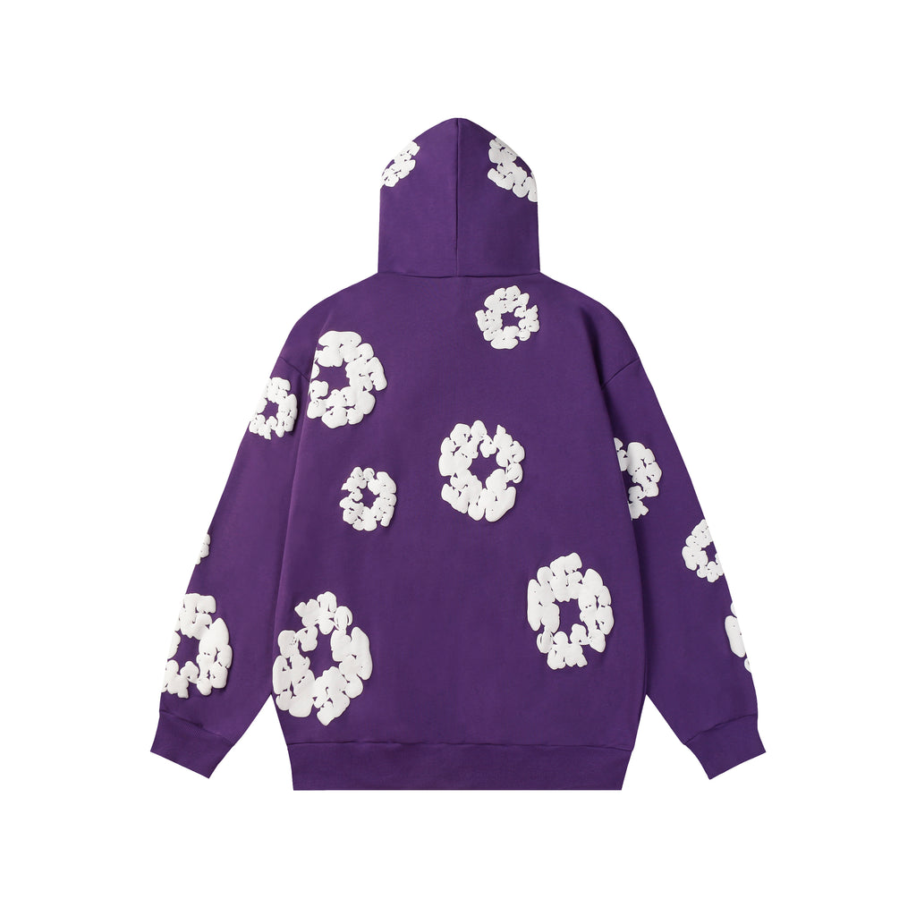 Hoodie Denim Tears Cotton Wreath (Purple)
