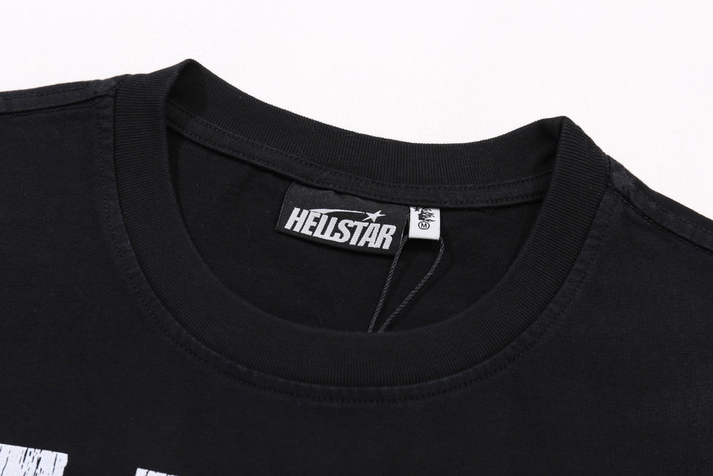 Hellstar "Sports" Graphic Tee - Black/White Edition.