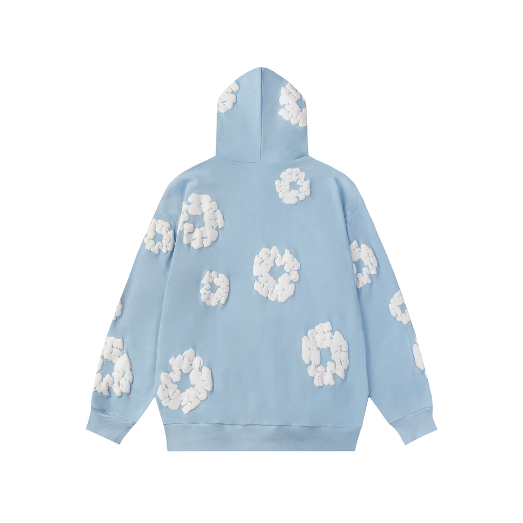 Hoodie Denim Tears Cotton Wreath (Sky Blue)