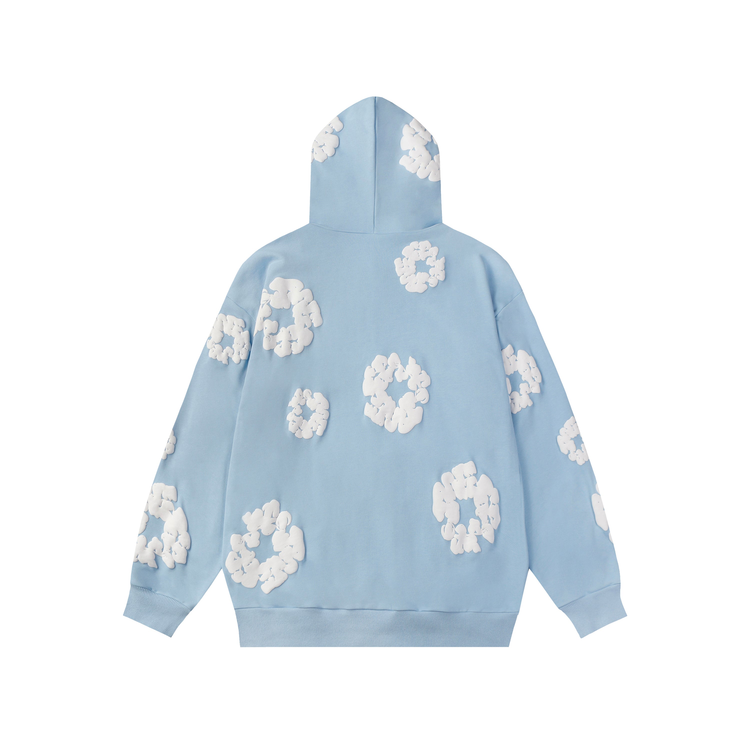 Hoodie Denim Tears Cotton Wreath (Sky Blue)