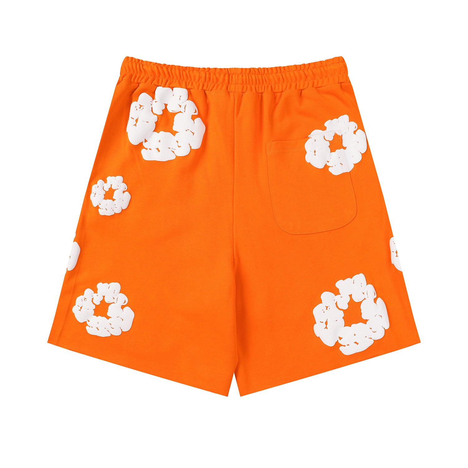 Denim Tears Cotton Wreath Sweatshorts Orange/White