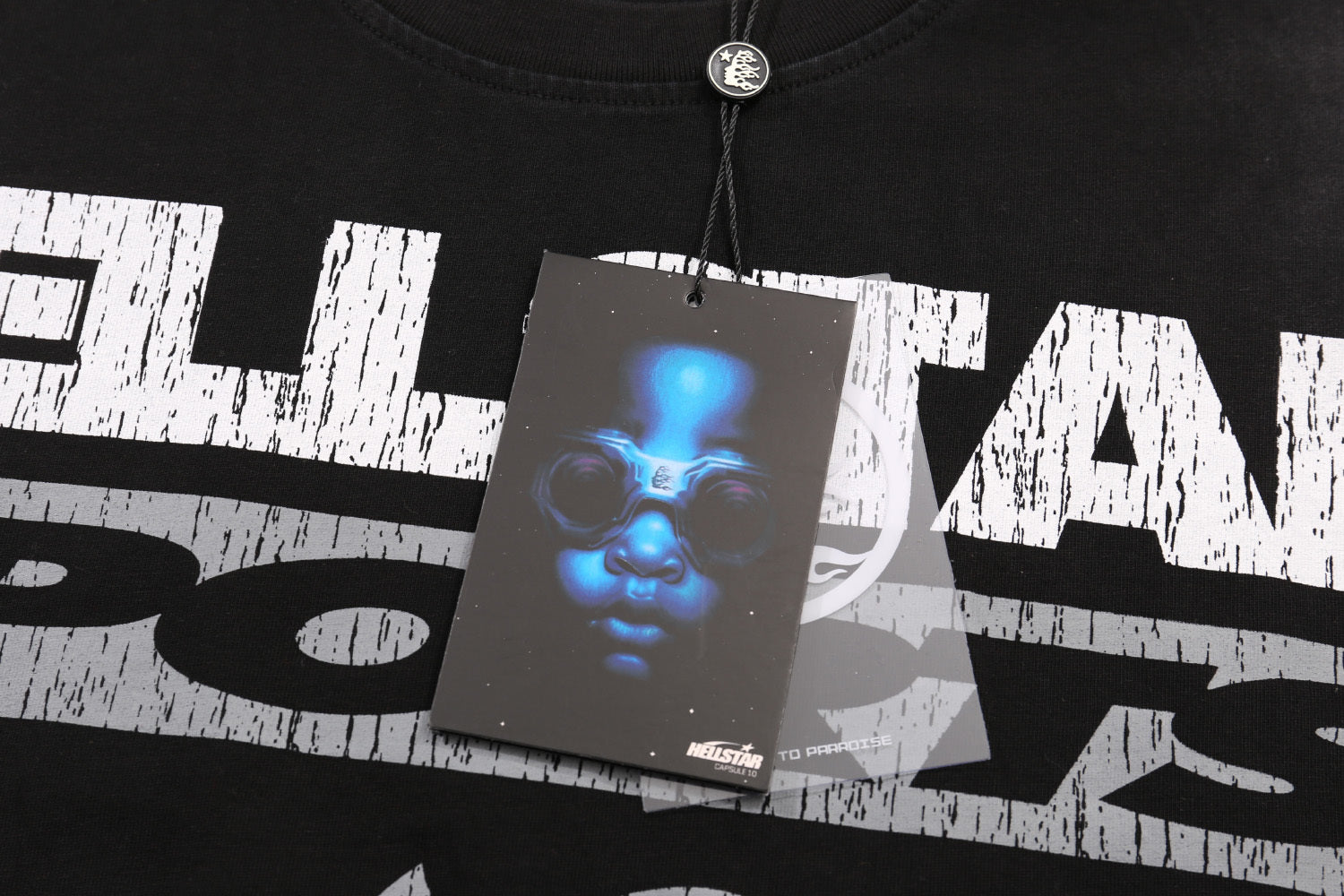 Hellstar "Sports" Graphic Tee - Black/White Edition.