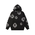 Hoodie Denim Tears Cotton Wreath (Black On Black / Onyx)