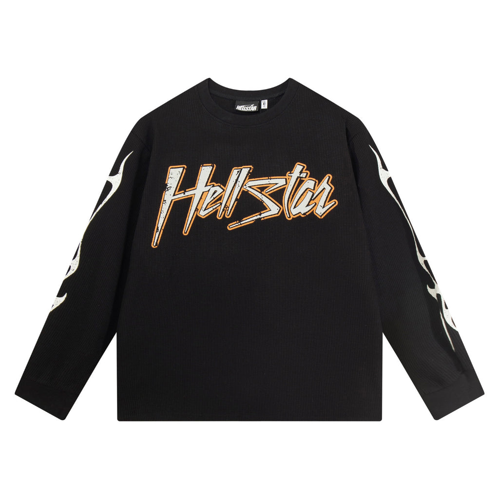 Hoodie Hellstar "Skull & Star" (Washed Black Edition)
