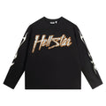 Hoodie Hellstar "Skull & Star" (Washed Black Edition)