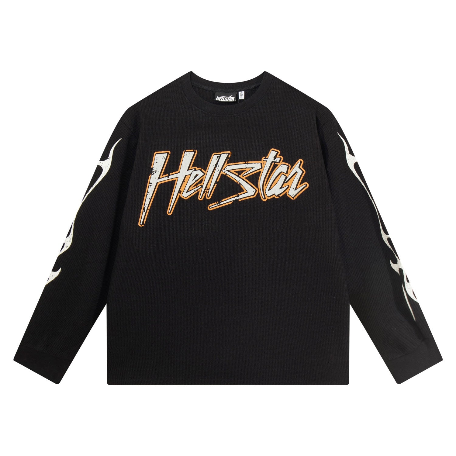Hoodie Hellstar "Skull & Star" (Washed Black Edition)