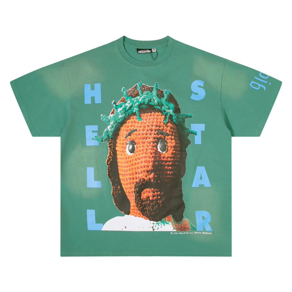 Hellstar "Crochet Jesus" Graphic Tee.