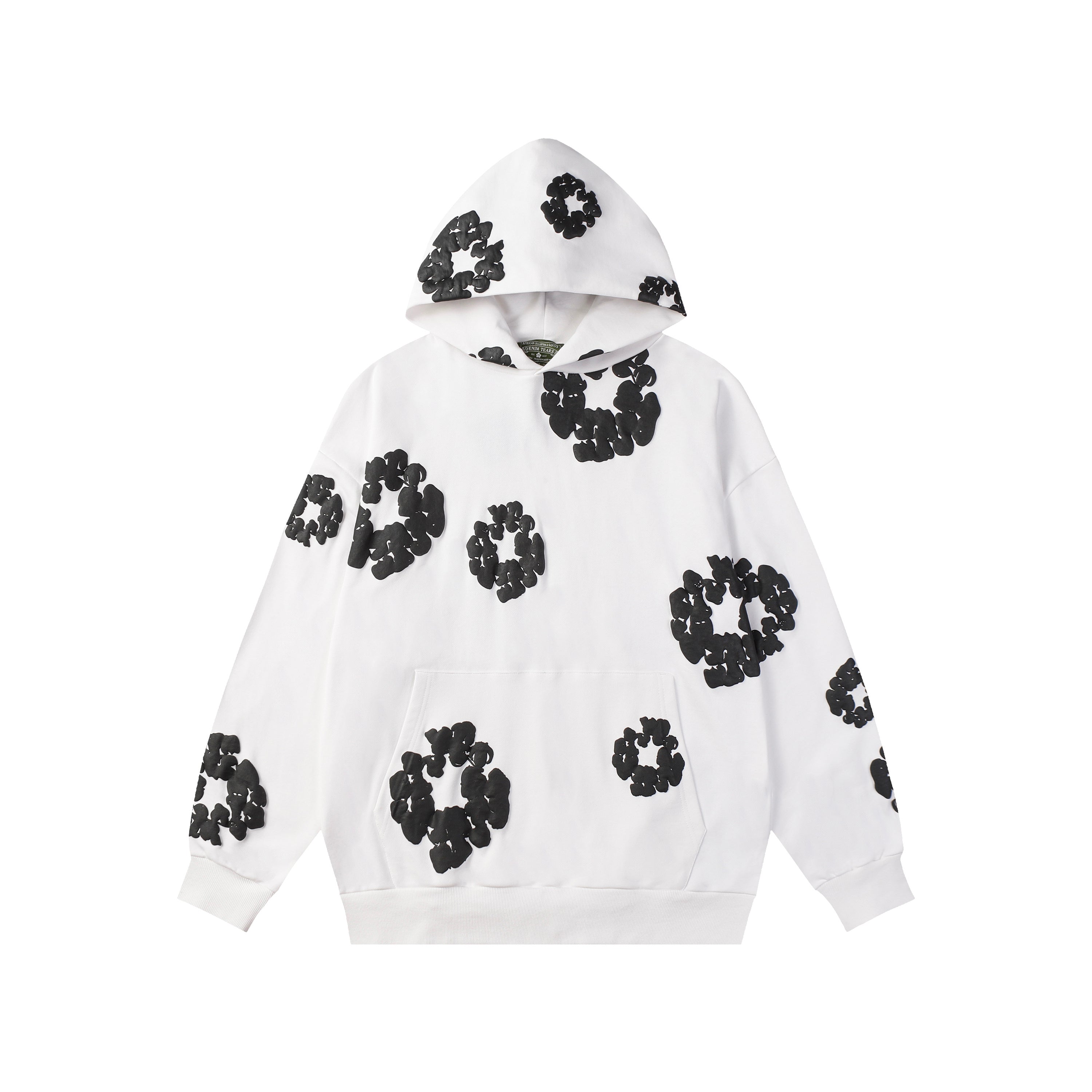 Hoodie Denim Tears Cotton Wreath (White / Black Wreath)
