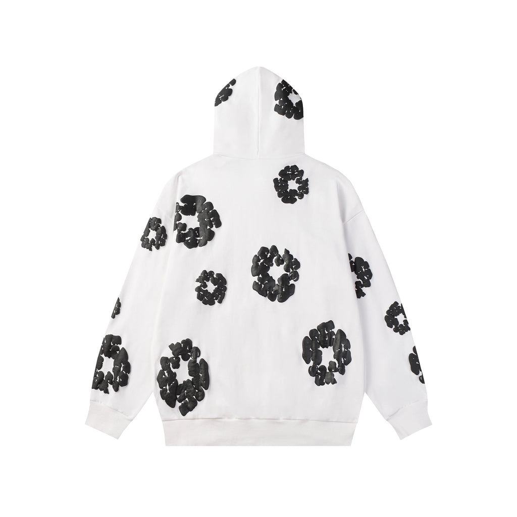 Hoodie Denim Tears Cotton Wreath (White / Black Wreath)
