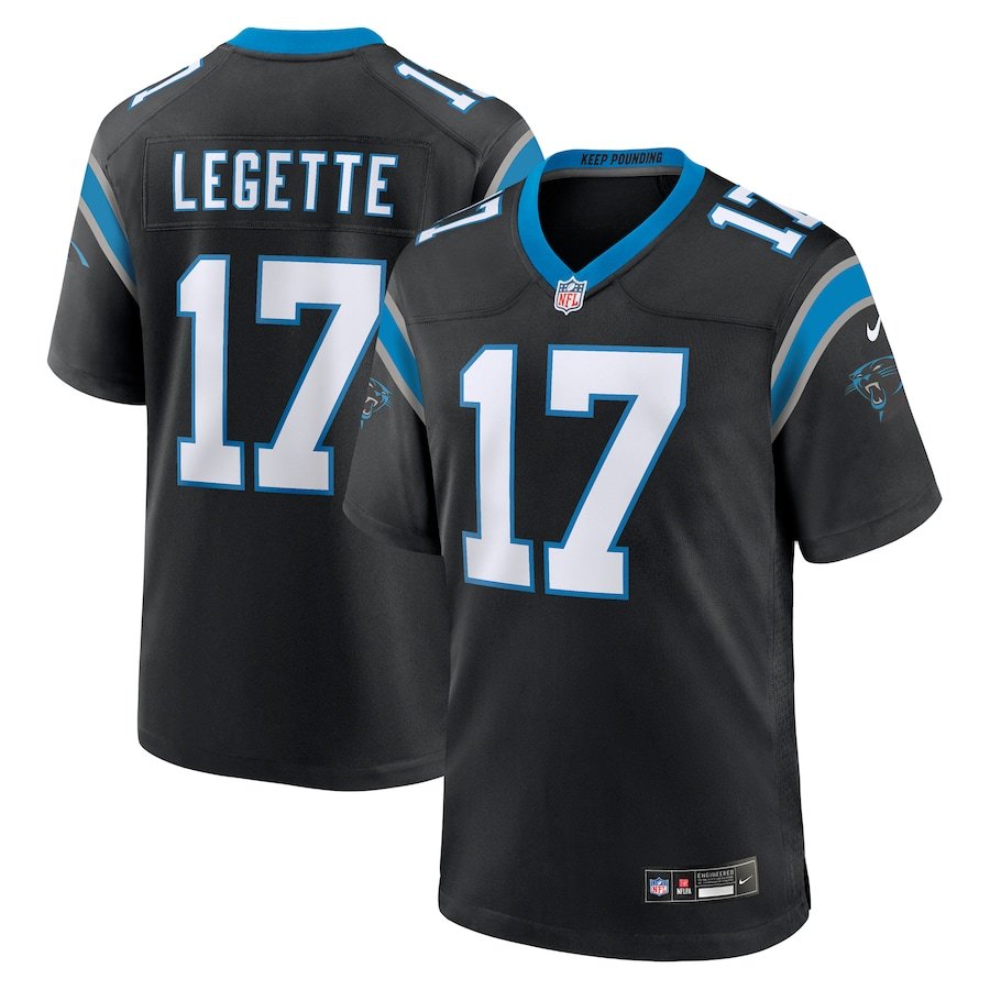 NFL Carolina Panthers Xavier Legette Nike Alternate Jersey (Black Edition)