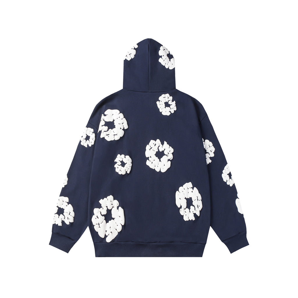 Hoodie Denim Tears Cotton Wreath (Navy)