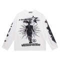 Hoodie Hellstar "Victory Within" Waffle Long Sleeve (White Edition)