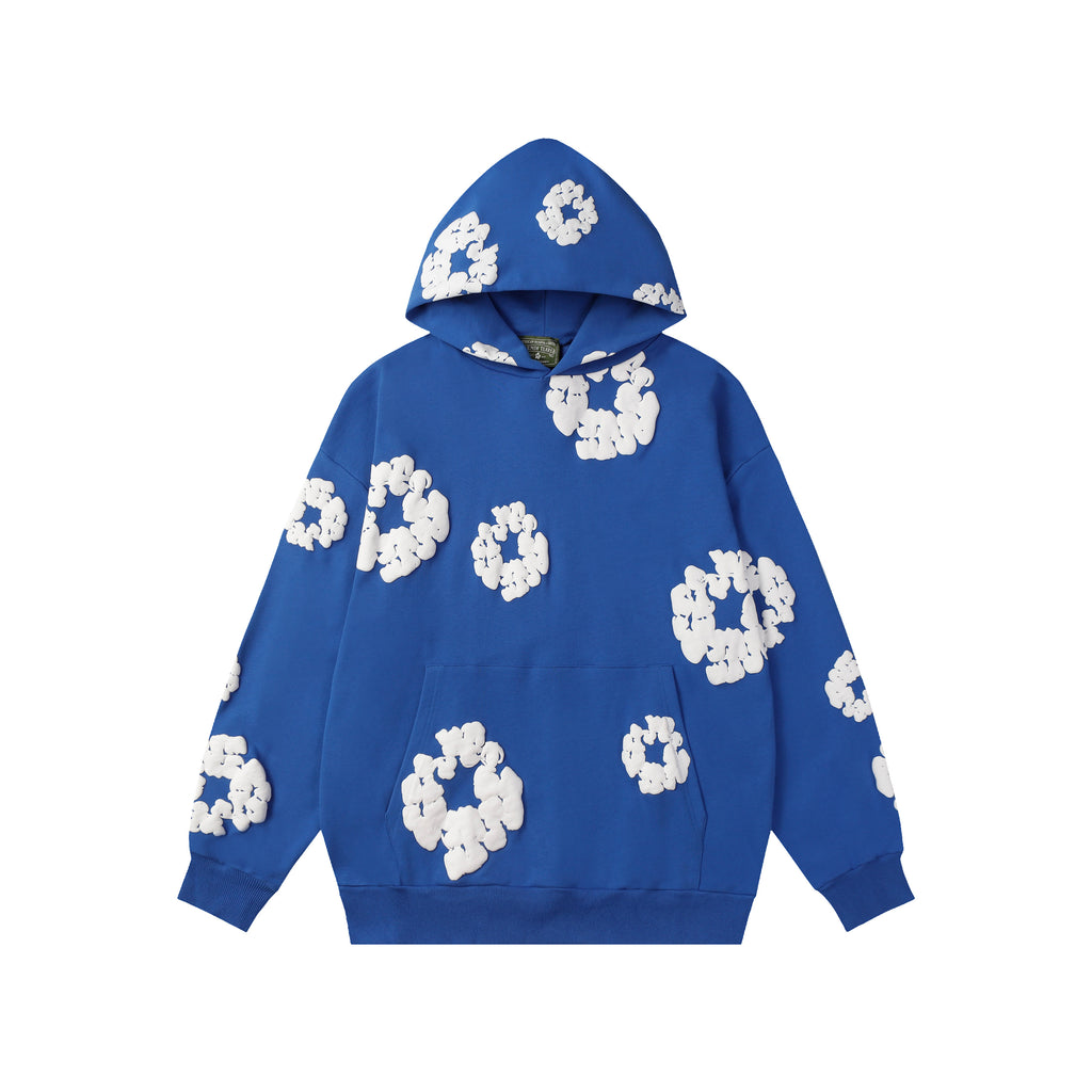 Hoodie Denim Tears Cotton Wreath (Royal Blue)