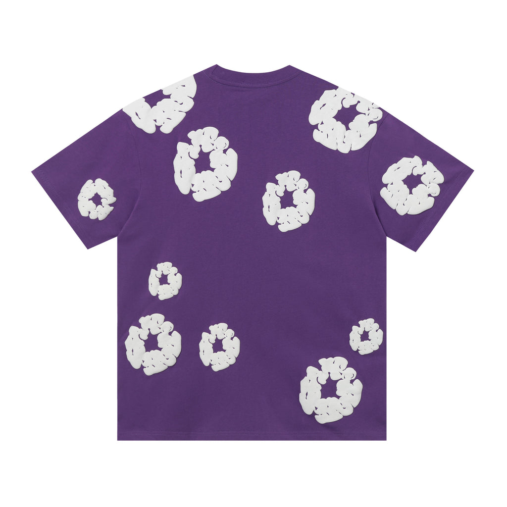 Camisa Denim Tears  Cotton Wreath Tee - Charcoal Purple (Morado)