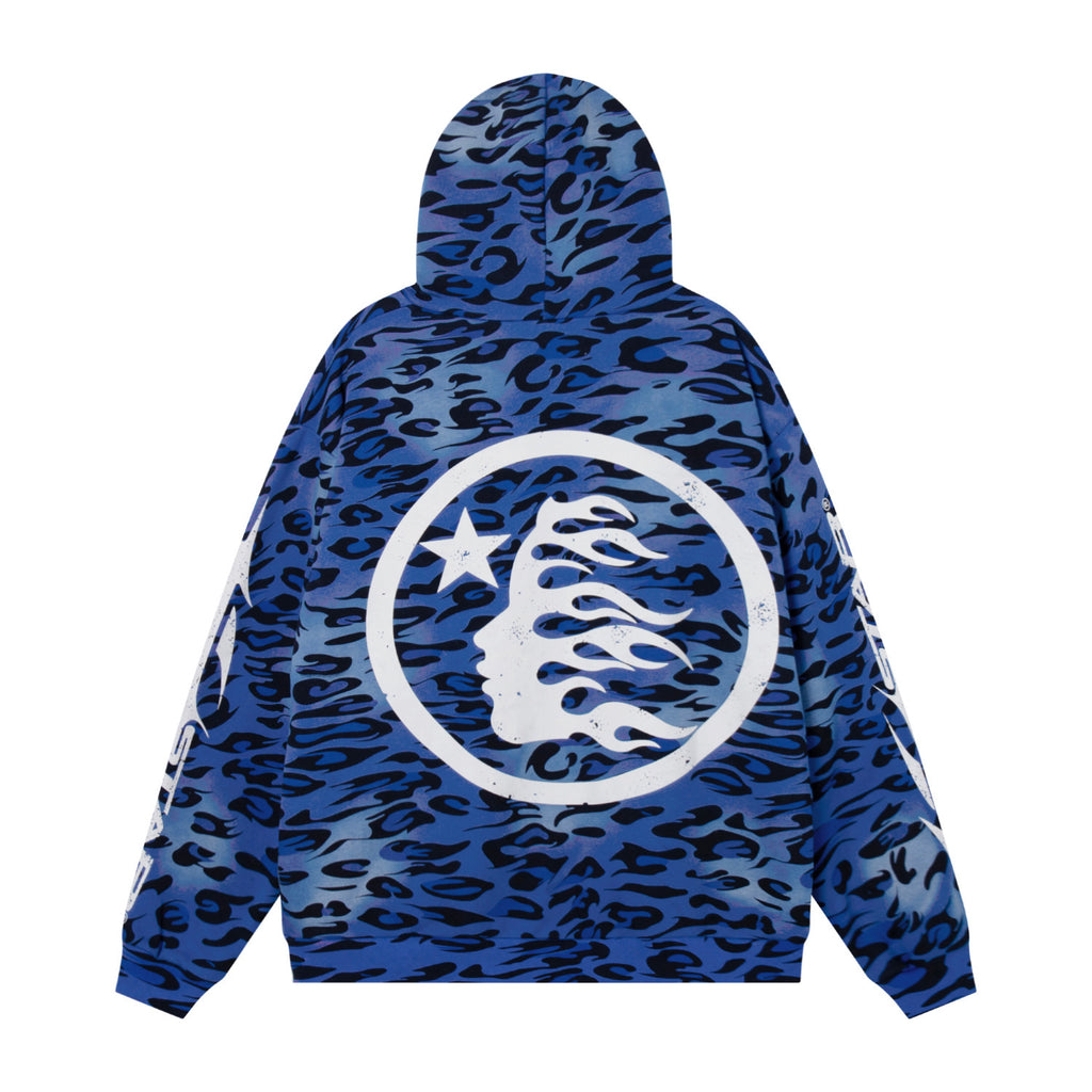 Hoodie Hellstar Athletics Blue "Pattern" Full-Zip