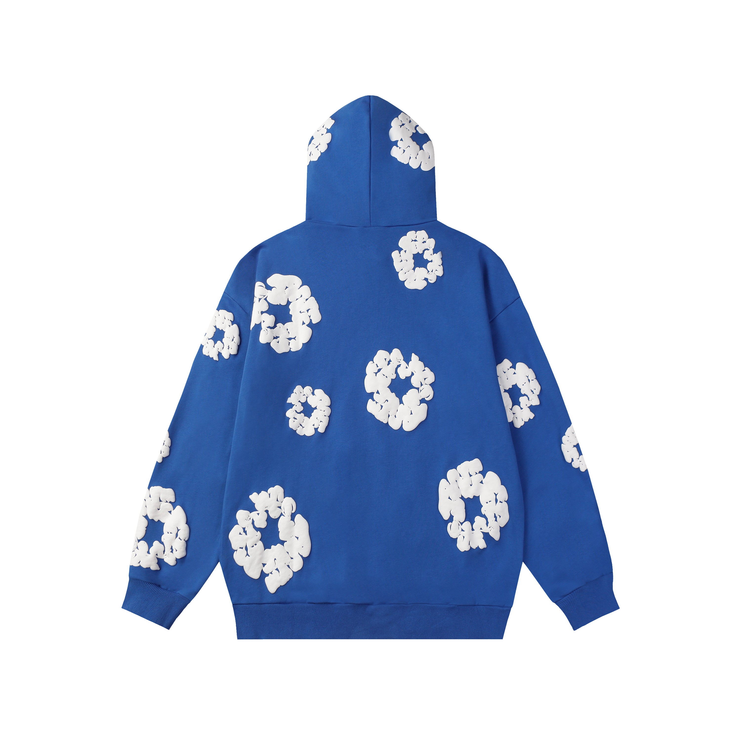 Hoodie Denim Tears Cotton Wreath (Royal Blue)