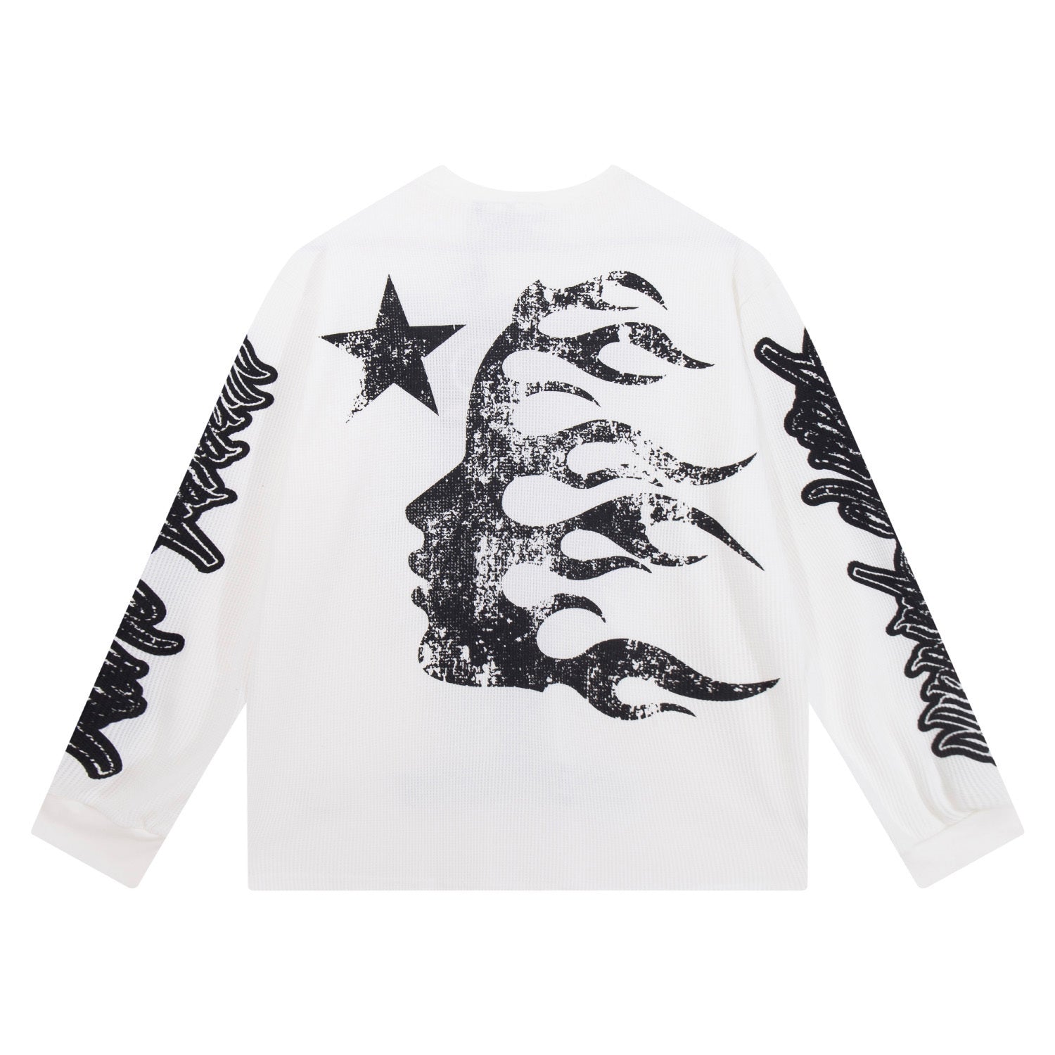 Hoodie Hellstar "Victory Within" Waffle Long Sleeve (White Edition)