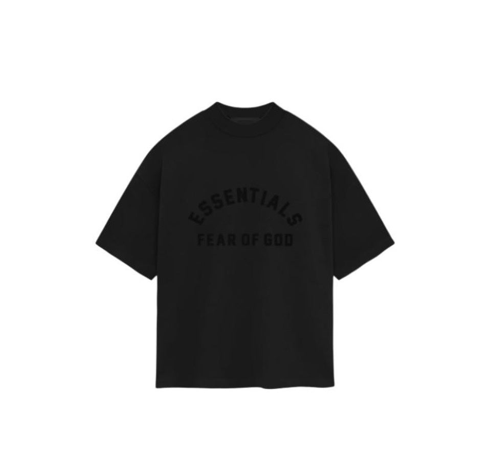 Essentials Playera Fear of God T-Shirt - "Arc Logo Black on Black"