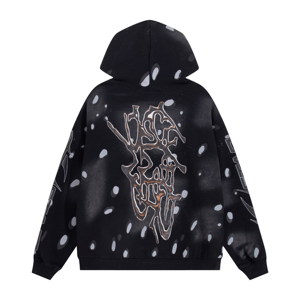 Hoodie Hellstar "Airbrush Star & Flames" Hoodie (Black Edition)