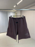 Fear of God Shorts Essentials - Plum / Off Black