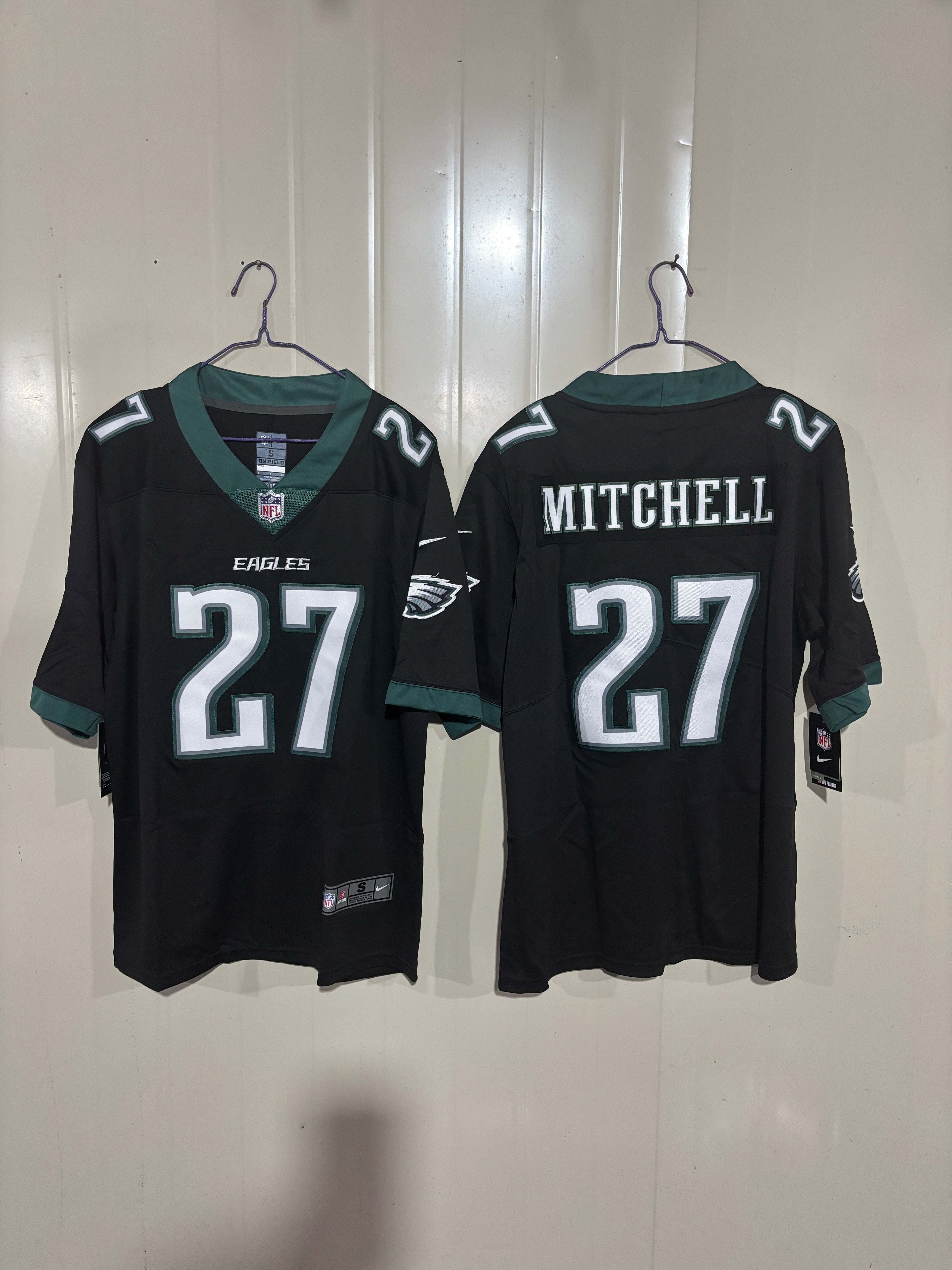 NFL Philadelphia Eagles Quinyon Mitchell Nike Home Game Jersey (Midnight Green Edition)