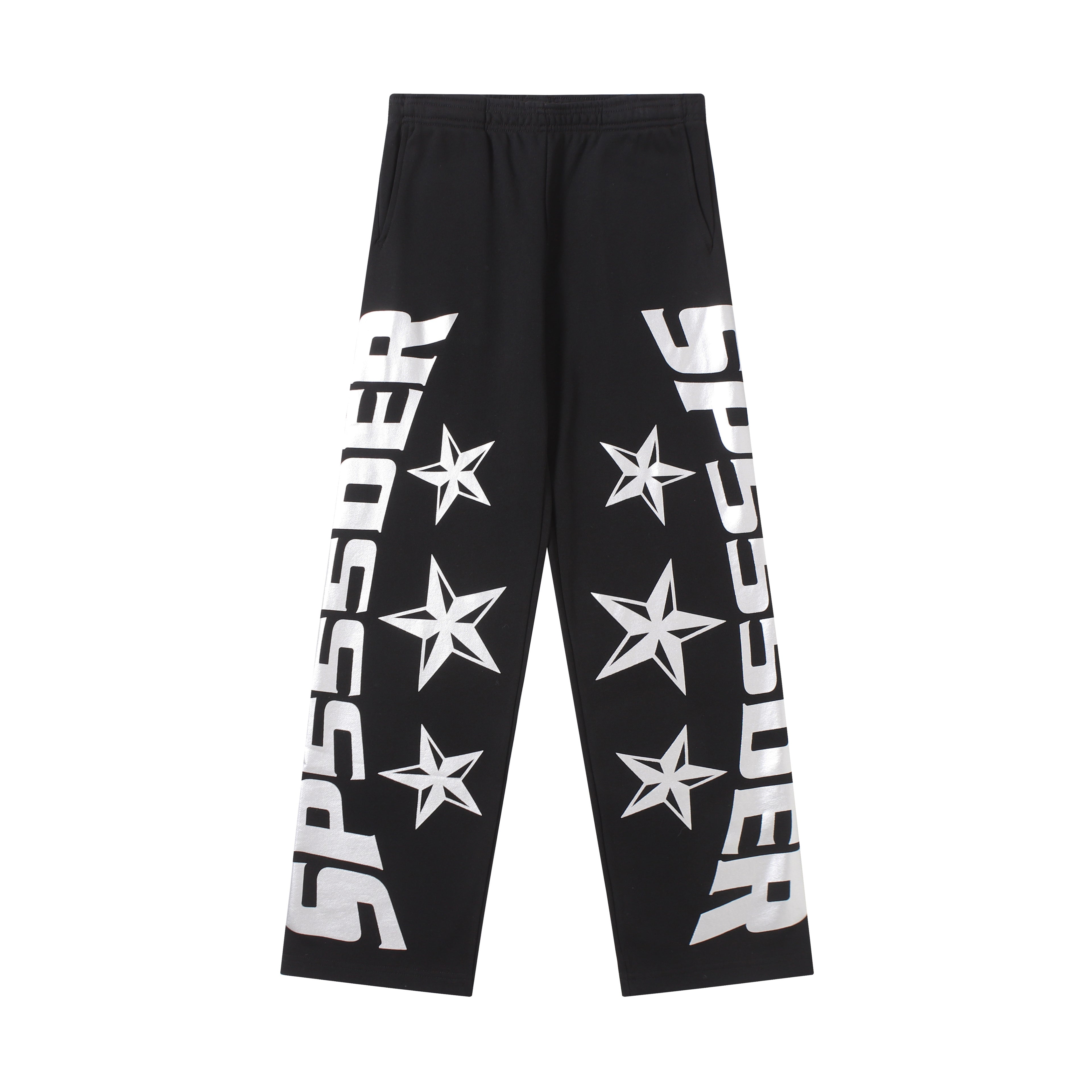 Sweatpants Sp5der Wait" Wide Leg Pants Black