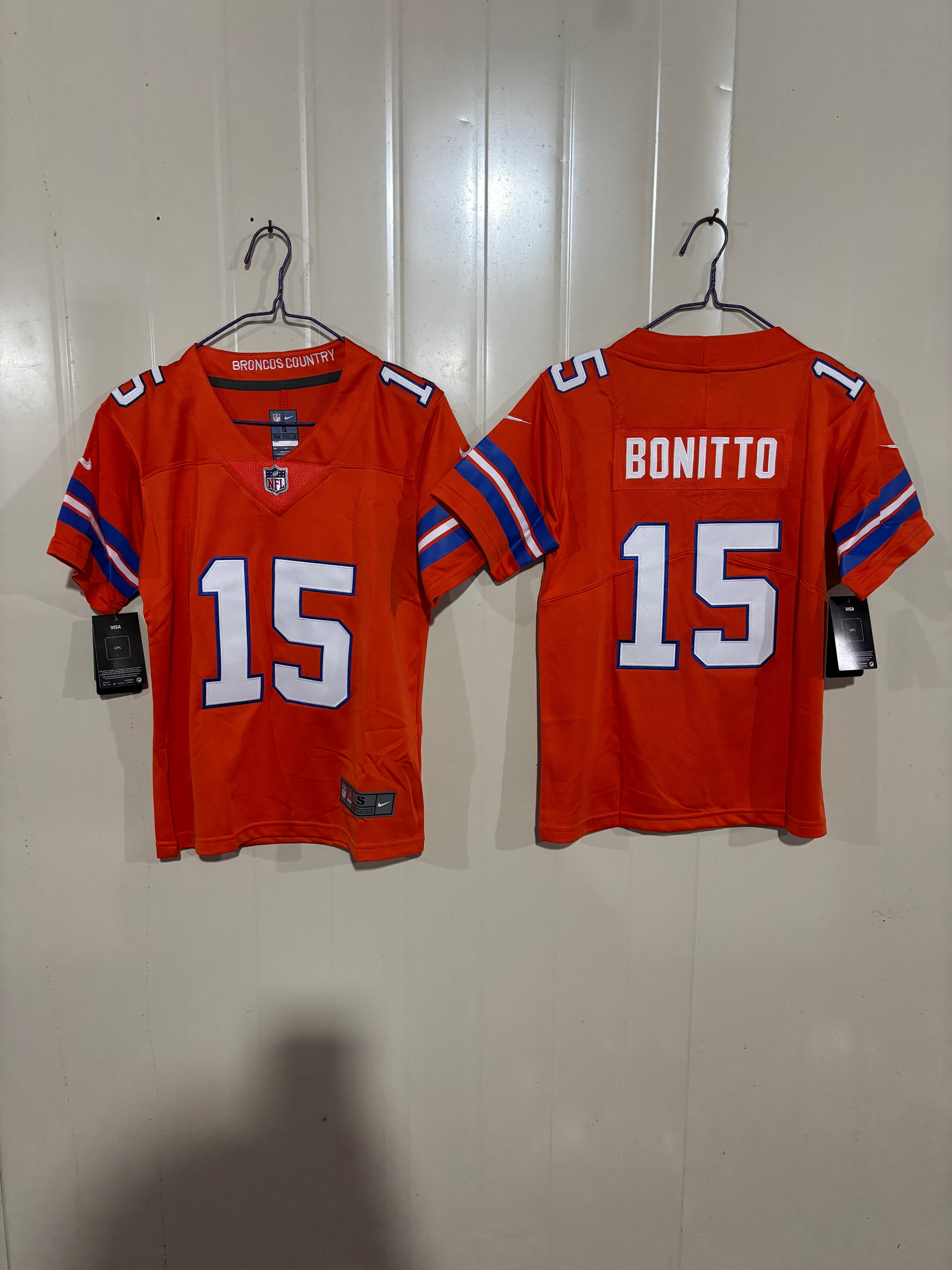NFL Denver Broncos Nik Bonitto Nike Home Game Jersey (Orange Sunset Edition)