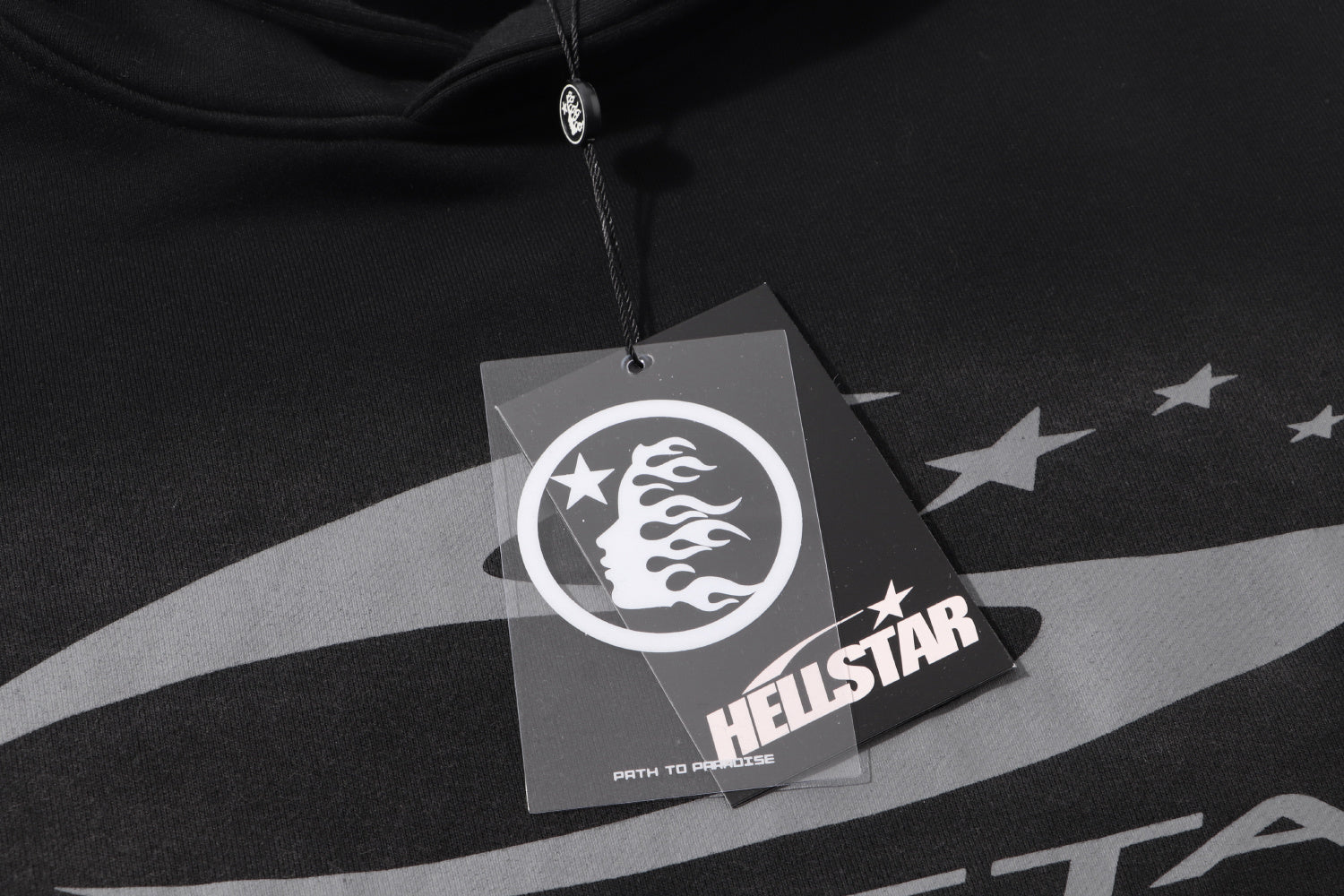 Hoodie Hellstar "Crest Logo"  (Black & Silver Edition)