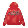 Hoodie Hellstar Athletics "Flame Bolt"  (Black & Red Edition)